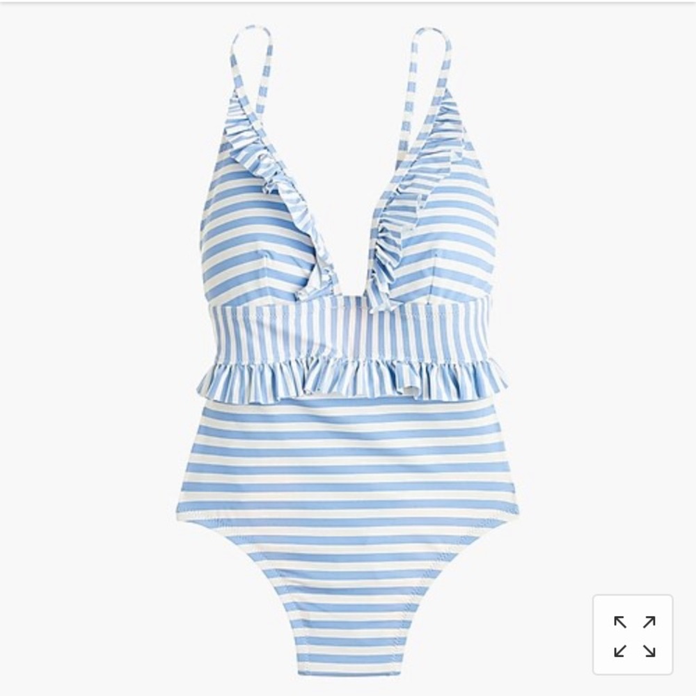 J.Crew striped bathing suit
